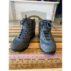 L.L. Bean Tek 2.5 Womens 11M Boots Trail Snow Hiking Boots Leather Canvas Mid